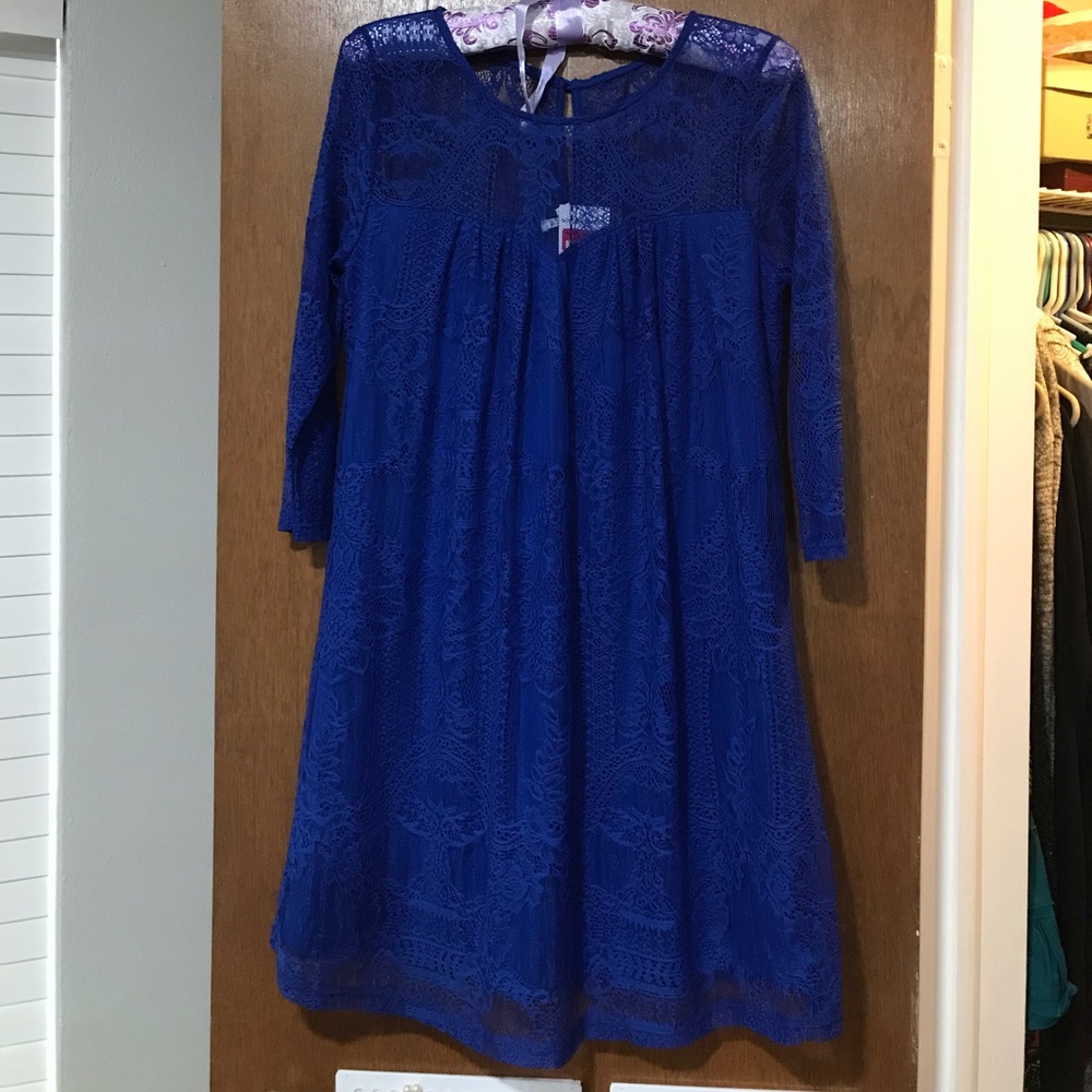Nordstrom Rack Blue Lace Socialite dress